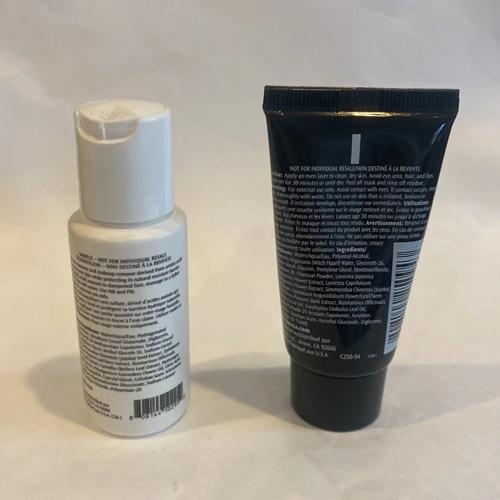 BOSCIA 2p Luminizing Black Charcoal Mask, Purifying Cleansing Gel